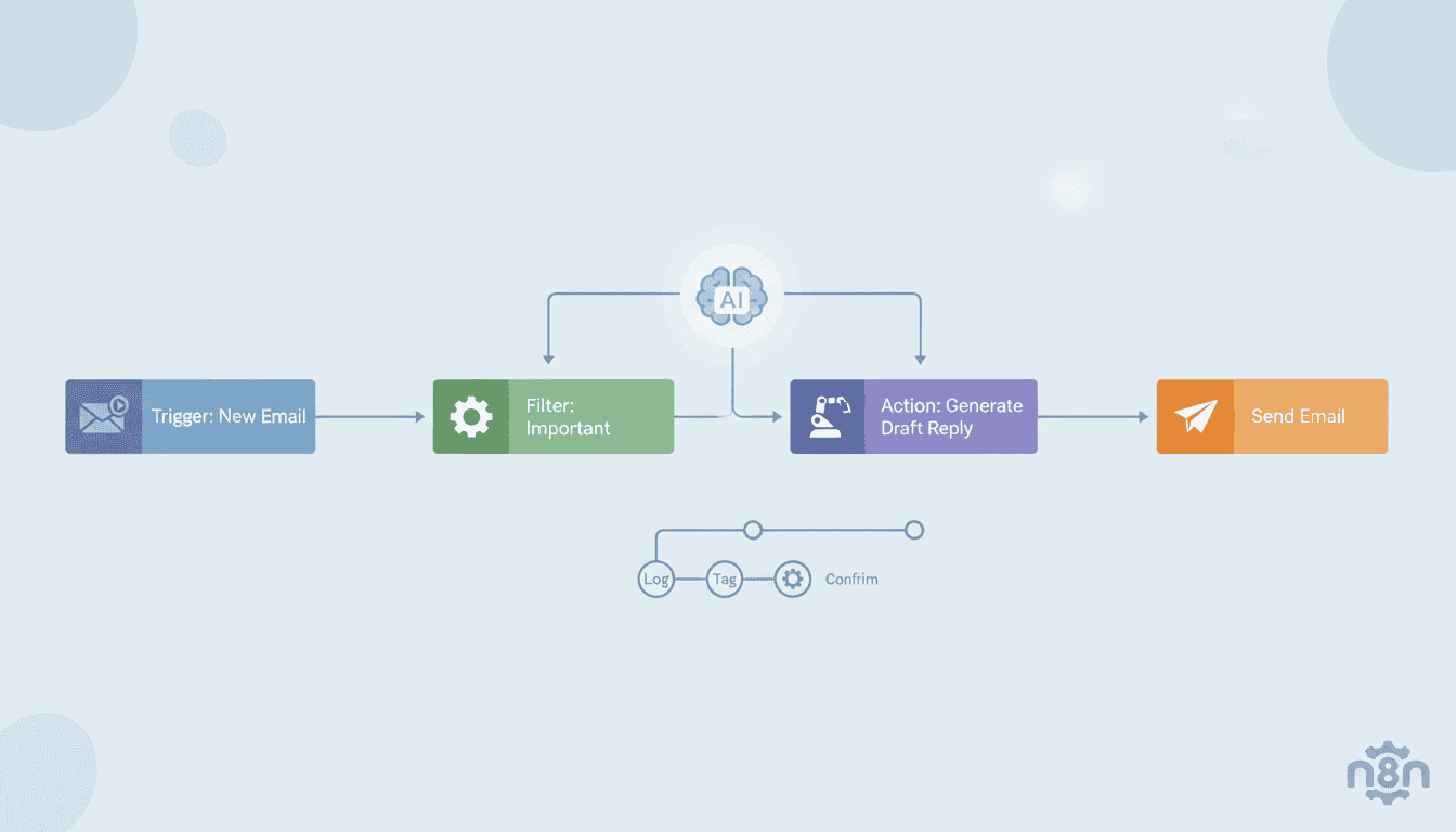 Feature image for How to Automate Email Workflows in n8n (Step-by-Step)
