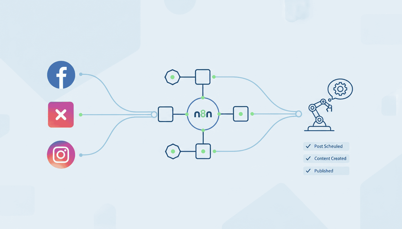 Feature image for Automate Social Media Posts with n8n (Beginner Guide)