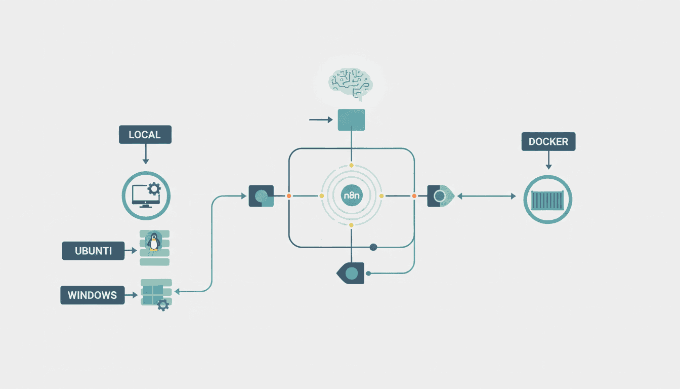 Feature image for How to Install n8n: Local, Docker, Ubuntu & Windows