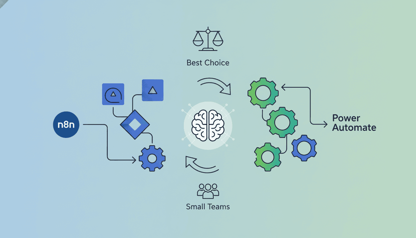 Feature image for n8n vs Power Automate: Best Choice for Small Teams?